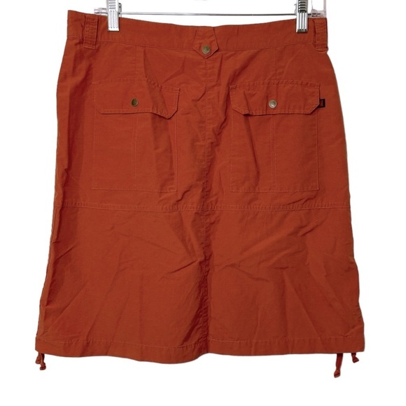 Woolrich Skirt Ruched Sides Henna Burnt Orange Color Women's Size 8 - Picture 2 of 8